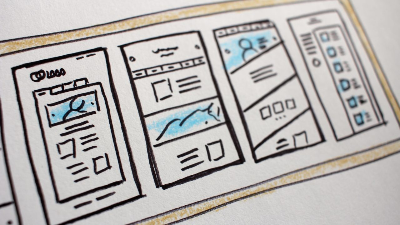 wireframes that we use for learning about layout